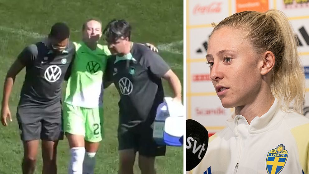 Rebecka Blomqvist berättar om svåra knäskadan