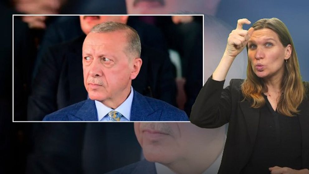 Turkiets president Erdogan och programledare