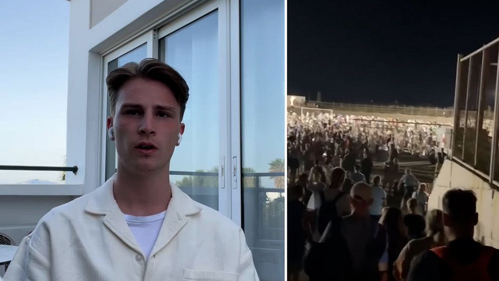 William Hansson, en turist som är på plats i Kos.