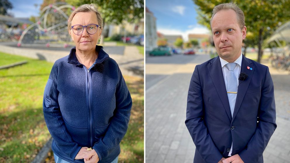 Hudiksvalls politikerna Caroline Schmidt (C) och Peter Asp Vilén (SD).