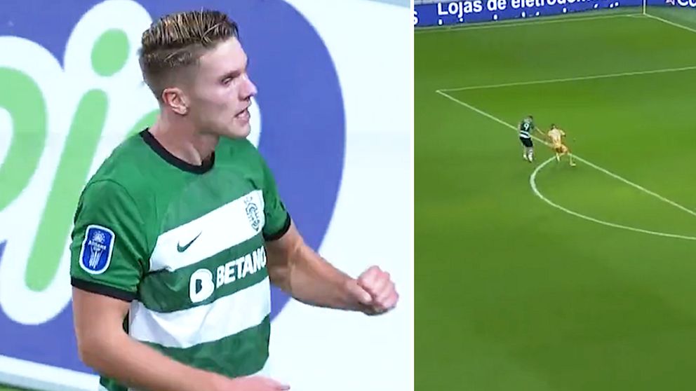 Svenska landslagsanfallaren Viktor Gyökeres hattrick-hjälte för Sporting CP i portugisiska cupen