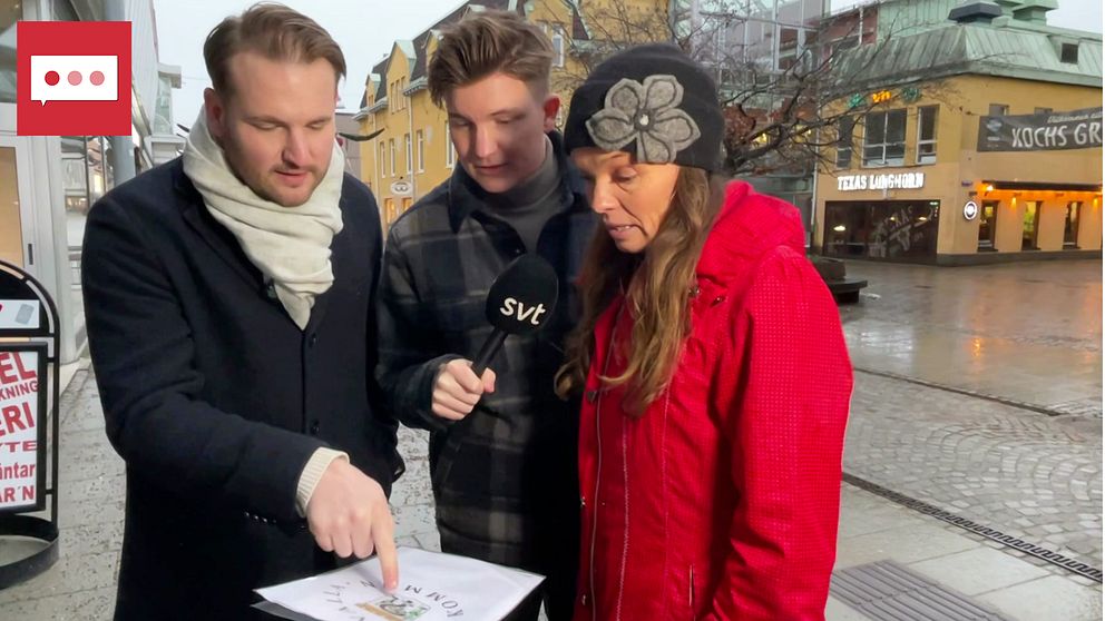 Emil Norberg, Daniel Norberg och Johanna Abrahamsson.