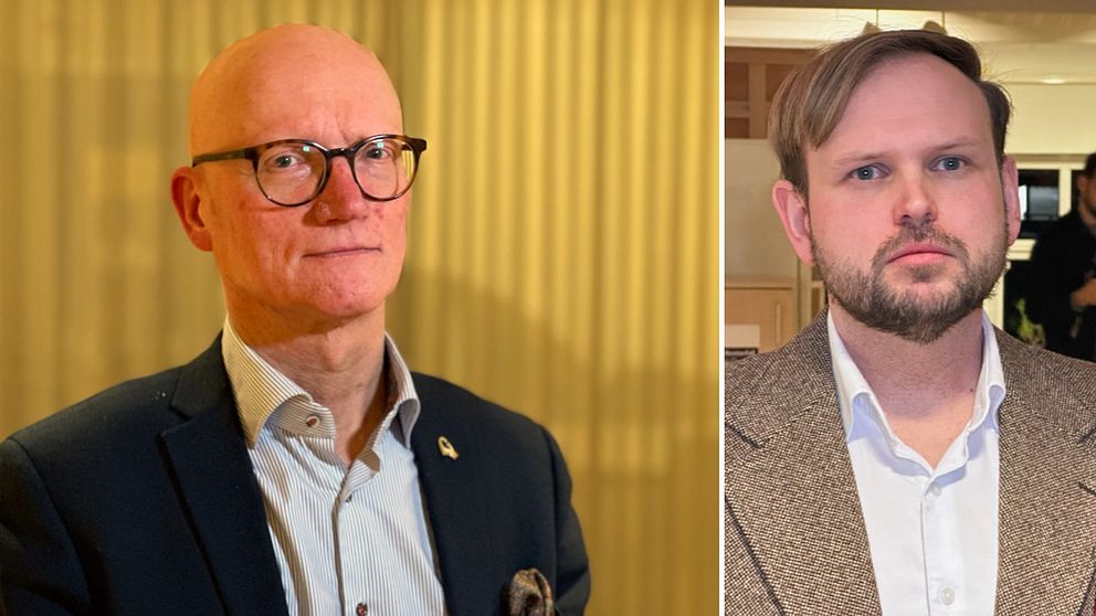 Tomas Hartikainen till vänster, Daniel Olsson till höger