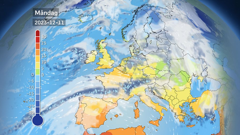 Europavädret närmsta tiden