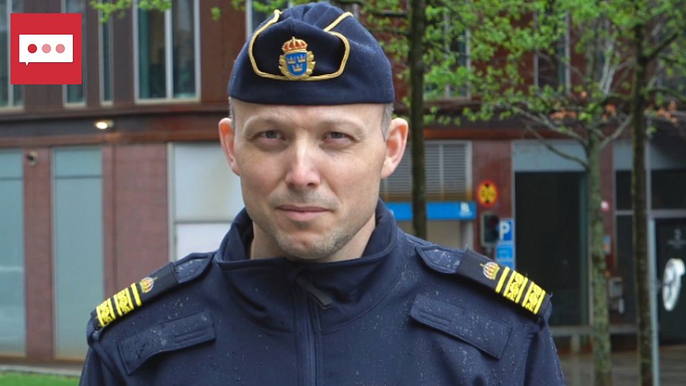 Andreas Odén, vakthavande befäl hos polisen i region Väst.