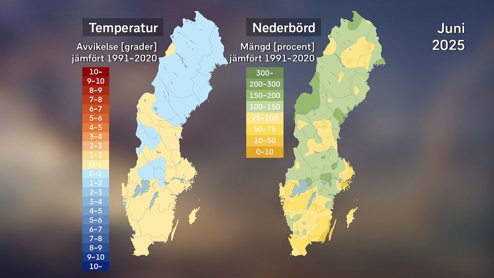 Kort om junivädret 2025 med SVT:s meteorolog Per Stenborg.