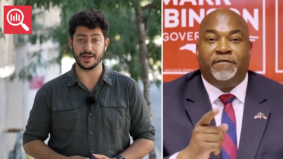 SVT:s USA-korrespondent Fouad Youcefi om skandalen med Republikanernas guvenörskandidat i North Carolina – Mark Robinson