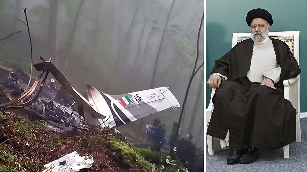 Irans president, kraschat flygplan.