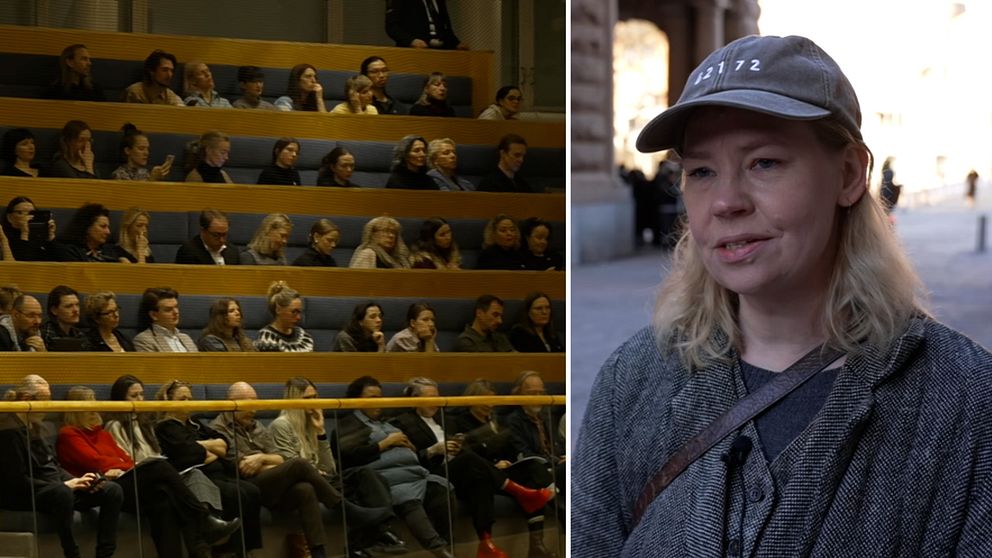 Kulturarbetare i riksdagen. Freja Hallberg, chef på teater Konträr.