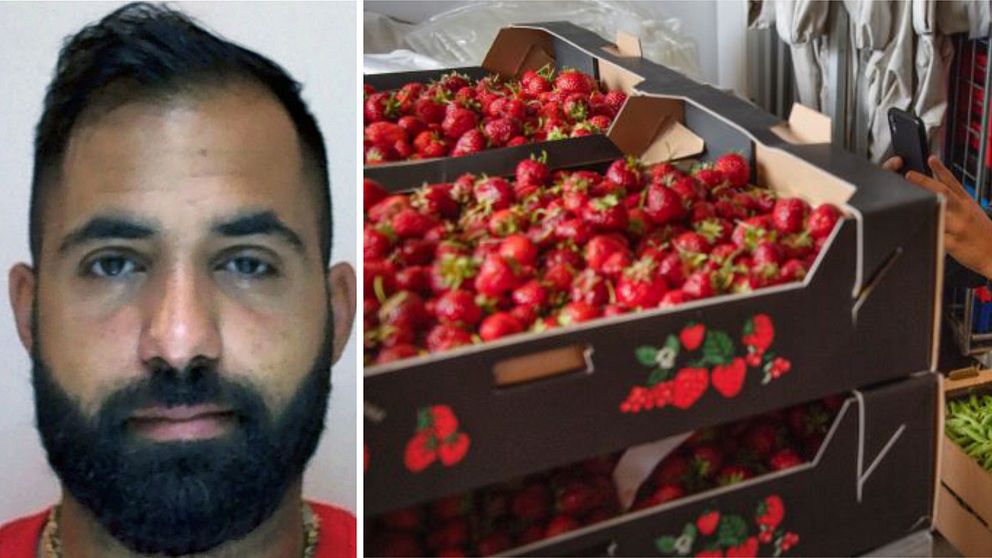 Ismael ”Jordgubben ” Abdo kopplas ihop med det tillslag polisen gjort. Foto: TT/Polisen