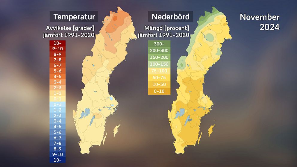 Kort om novembervädret 2024 med SVT:s meteorolog Per Stenborg.