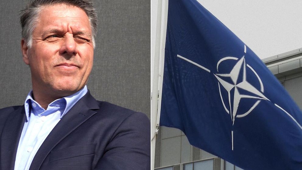 Länsstyrelsen Blekinges försvarsdirektör Peter Ryman, Natoflagga