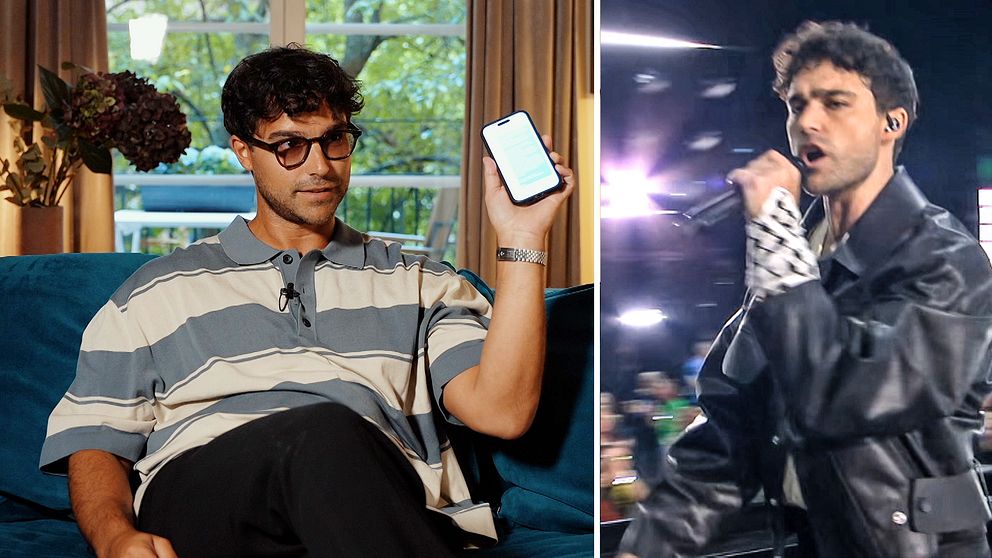 Eric Saade på Eurovsion i Malmö 2024