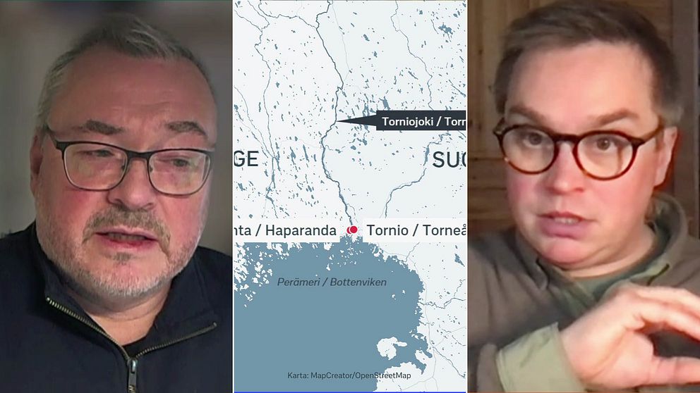 San Blomkvist Norrbottens länsstyrelse och Elias Teriö, fiskaktivist, finska Lappland och gränsälven torneälven mellan de två