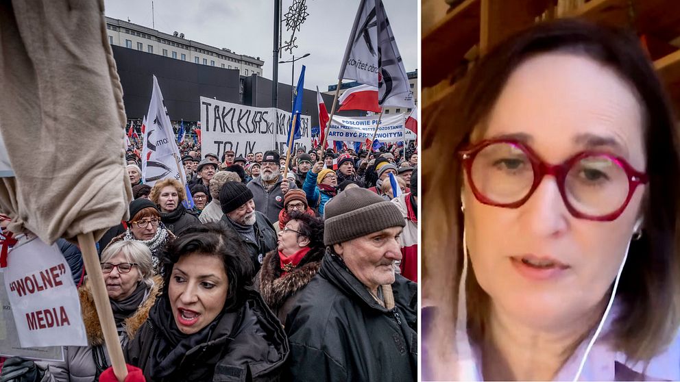 Dorota Nygren är polsk journalist som har studerat svenska. Hon menar att en radikal omstrukturering av public service behövs för att öka pressfriheten i Polen.