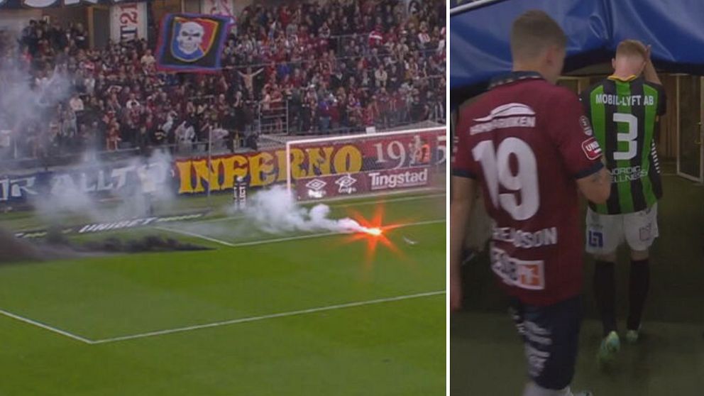 Derbyt mellan Örgryte och Gais avbröts.