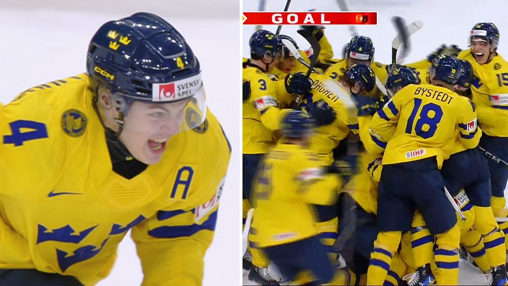 Här avgör Pellikka för Sverige i JVM-semifinalen