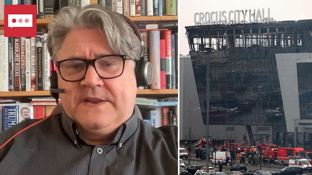 Terrorexperten Hans Brun och byggnaden i Ryssland.