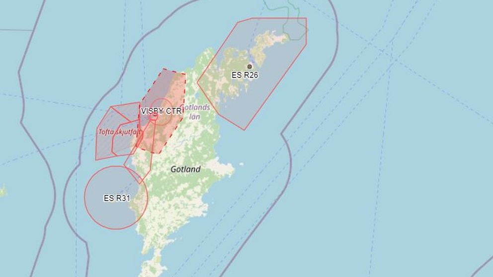 Karta över Gotland från