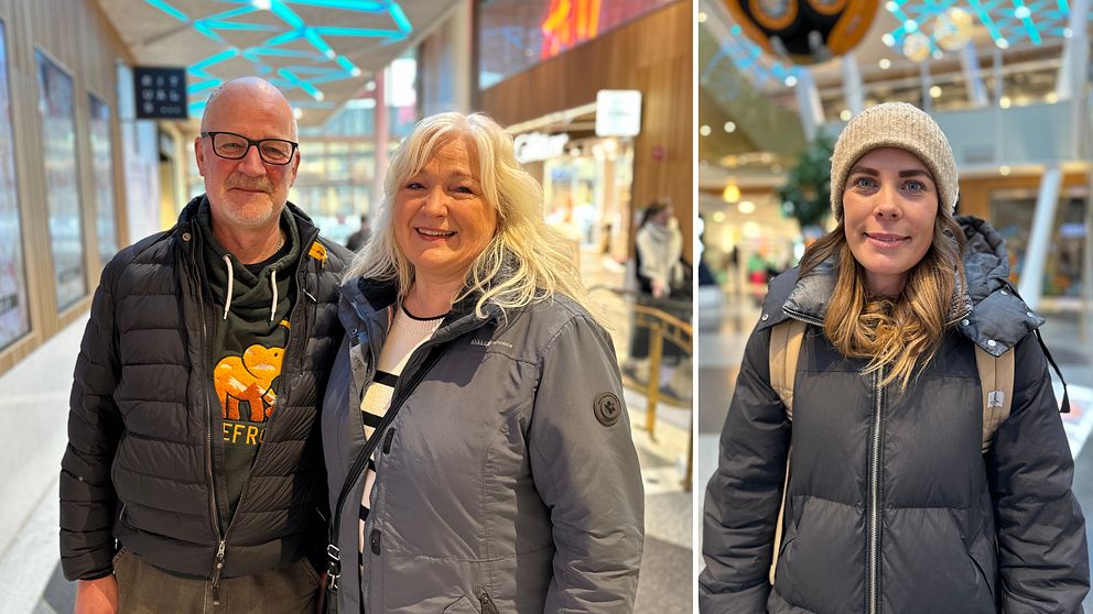 Anders Fahlén, Marianne Fahlén och Ida Mörk inne på Utopia i Umeå.