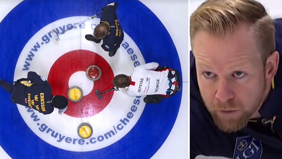Niklas Edin avgjorde rysaren mot Norge med ett kanondrag.