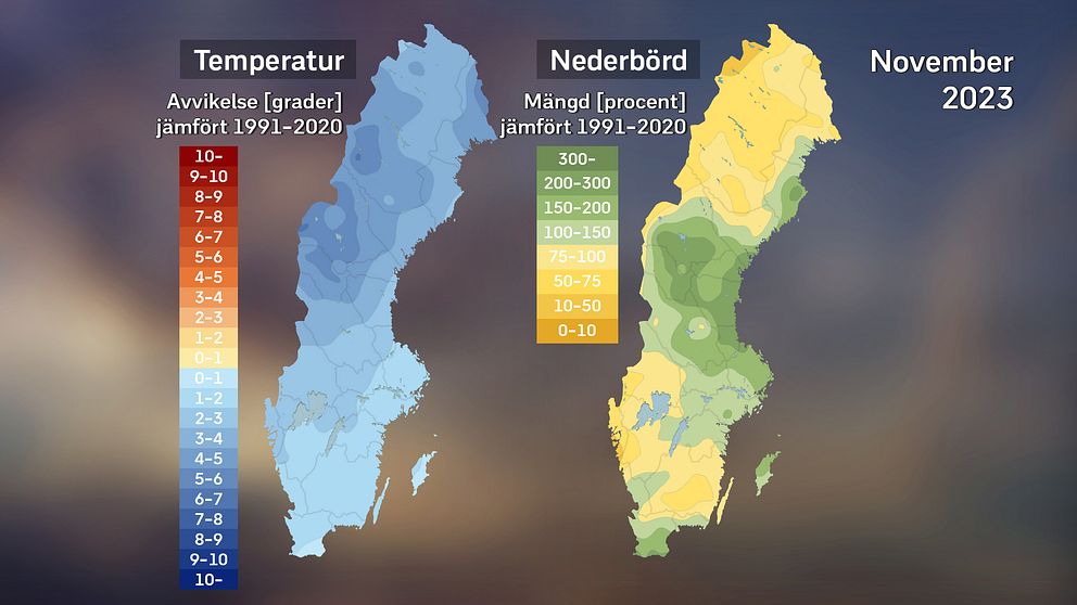 Kort om novembervädret 2023 med SVT:s meteorolog Per Stenborg.