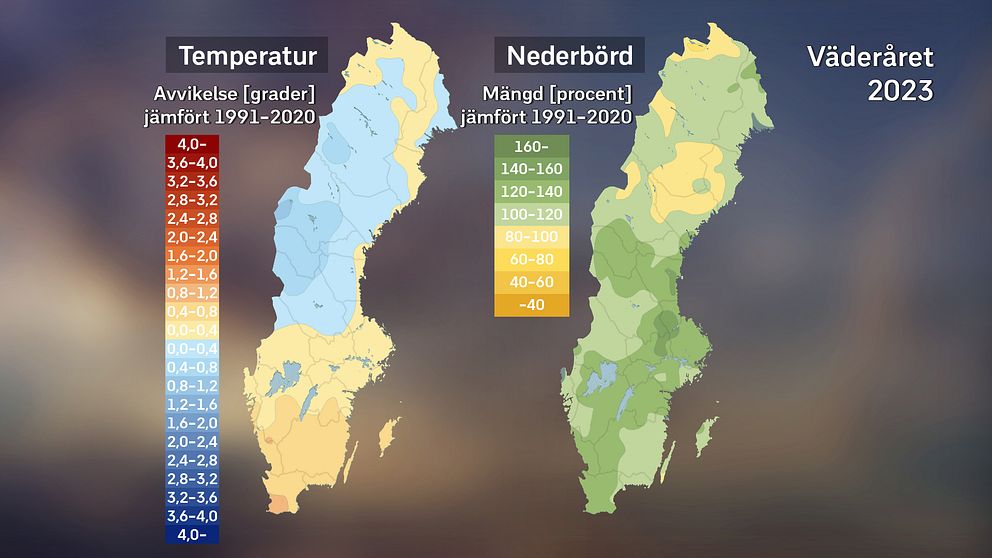 Kort om väderåret 2023 med SVT:s meteorolog Per Stenborg.