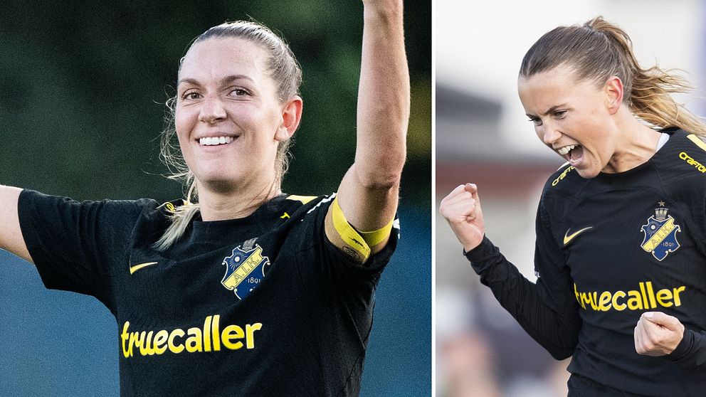 Jennie Nordin och Adelisa Grabus i AIK fotboll