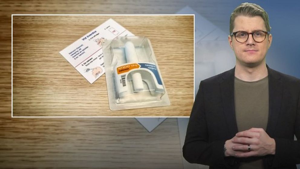 Naloxon, som används för att häva narkotikaöverdoser.