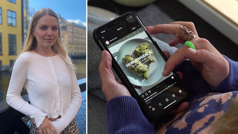 Influencer hormonvänlig mat kvinnohälsa Instagram