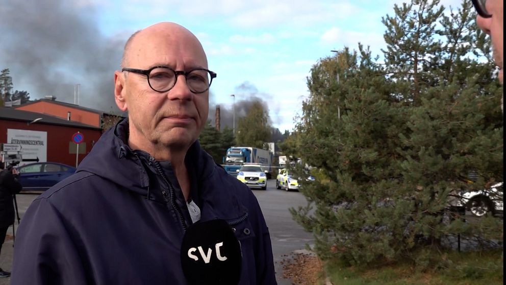 Lars Johansson tidigare delägare i den fabrikslokal i Tumba som brann ned till grunden.