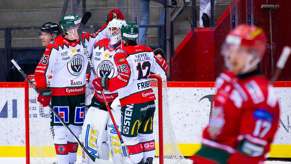 Jubel hos Frölunda efter seger på bortaplan mot Modo