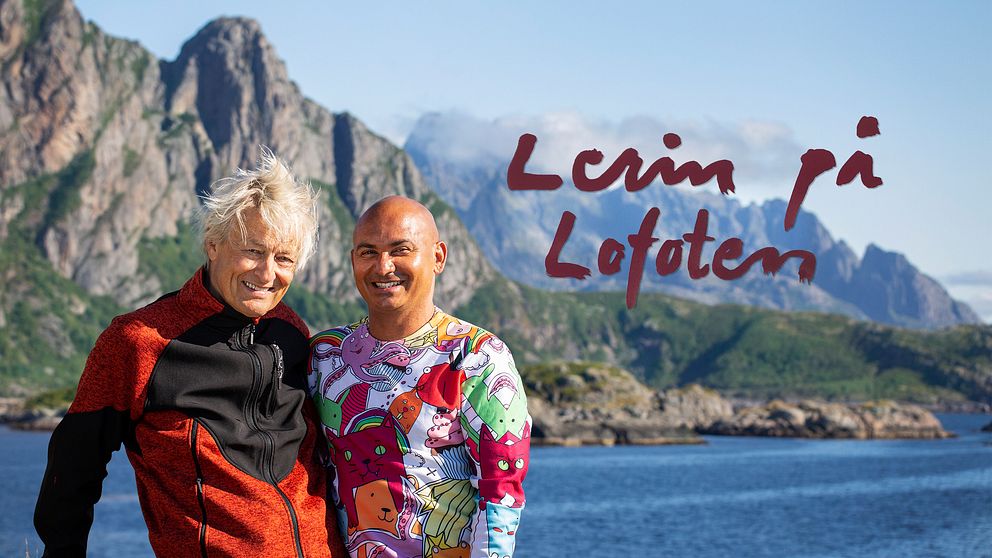 Lars Lerin och Junior på Lofoten