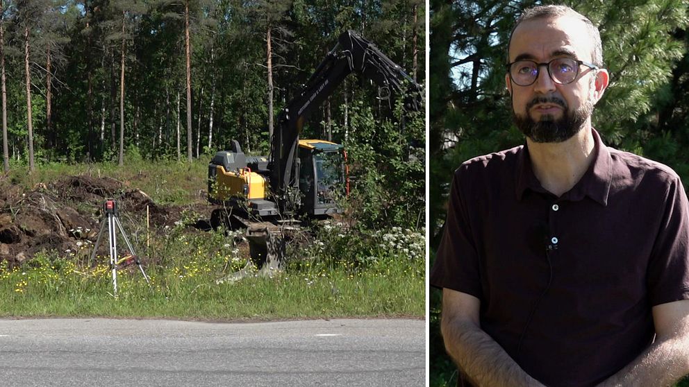 Moskén i Luleå har börjat byggas. Burhan Kanbar är lycklig över byggstarten