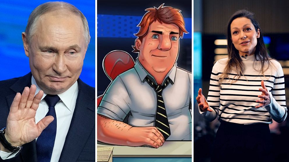 Putin och Tucker Carlson