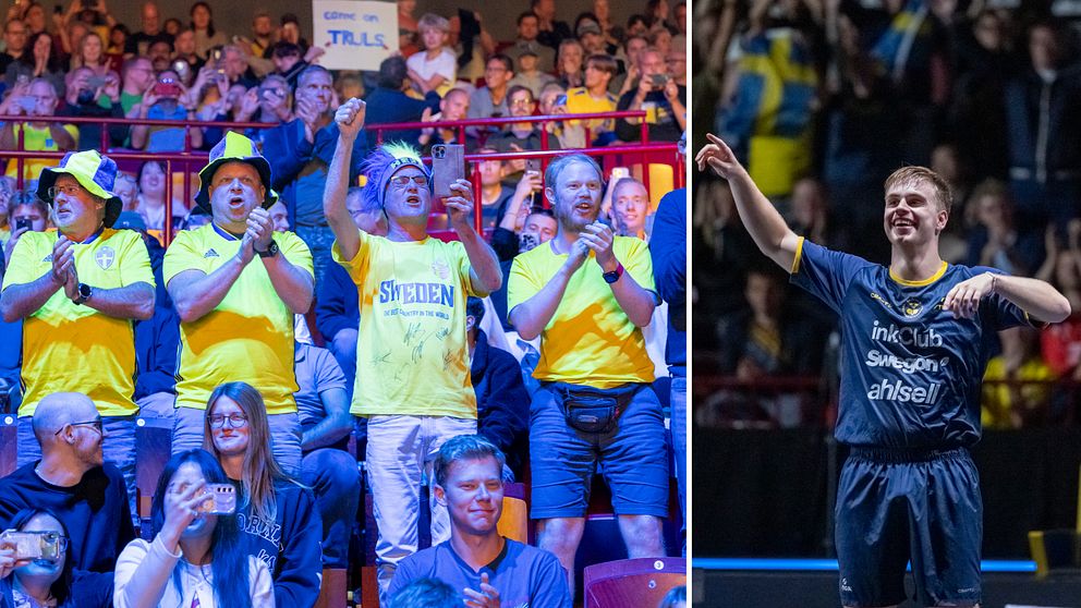 Truls Möregårdh firar inför jublande publik under Europe Smash i Malmö.