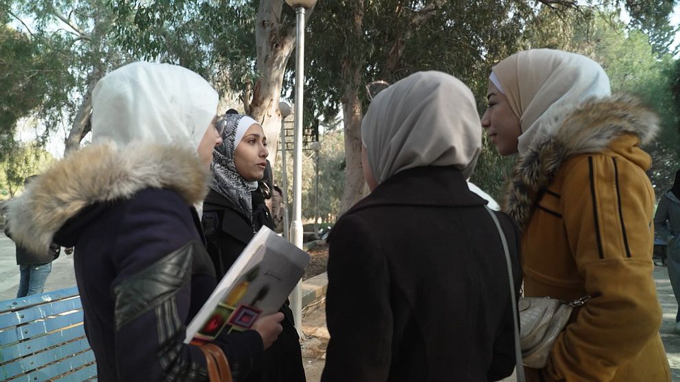 Studenter i Aleppo, Syrien