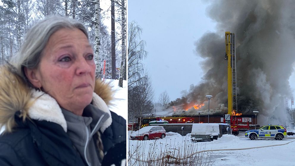 Regina som arbetat i matbutiken och branden i Västerås.