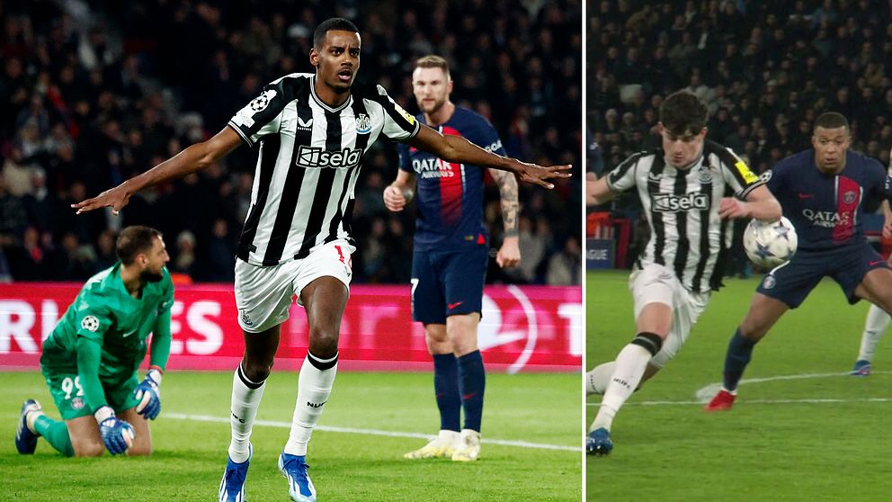 Alexander Isak fick fira mål – men PSG kvitterade via omdiskuterad straff