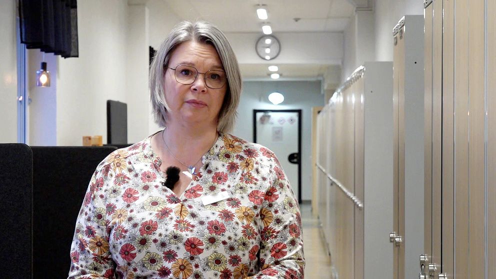 Specialpedagogen Helen Johansson vid Fagernäs skola i Boden.