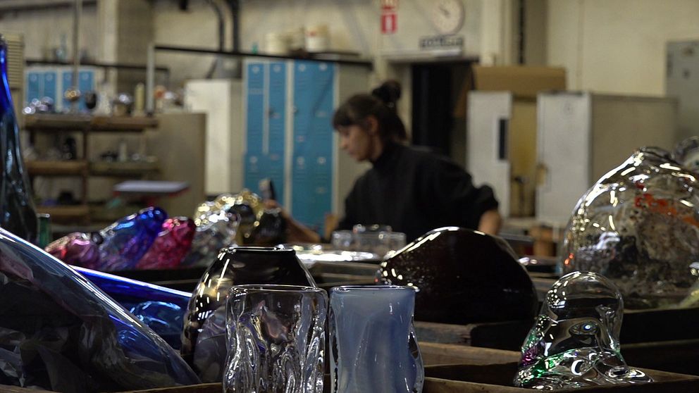 Verkstad för glasblåsning.