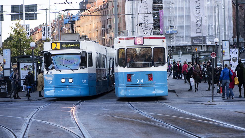 Spårvagnar i Göteborg.