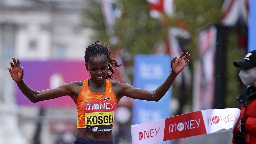 Brigid Kosgei vann London Marathon 2020.