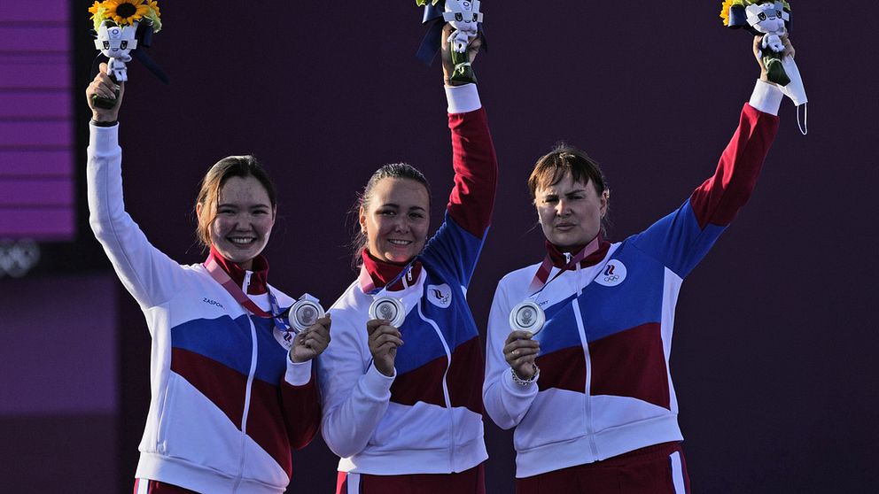 I Tokyo 2021 tog det ryska OS-laget silver i damernas lagtävling i bågskytte. Paris 2024 bojkottar de.