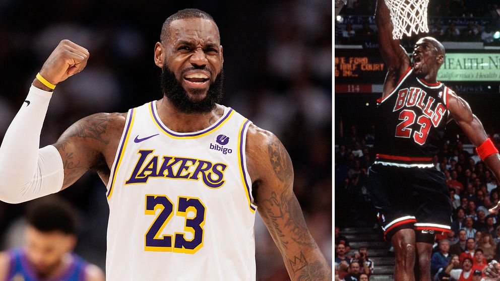 Lebron James och Michael Jordan