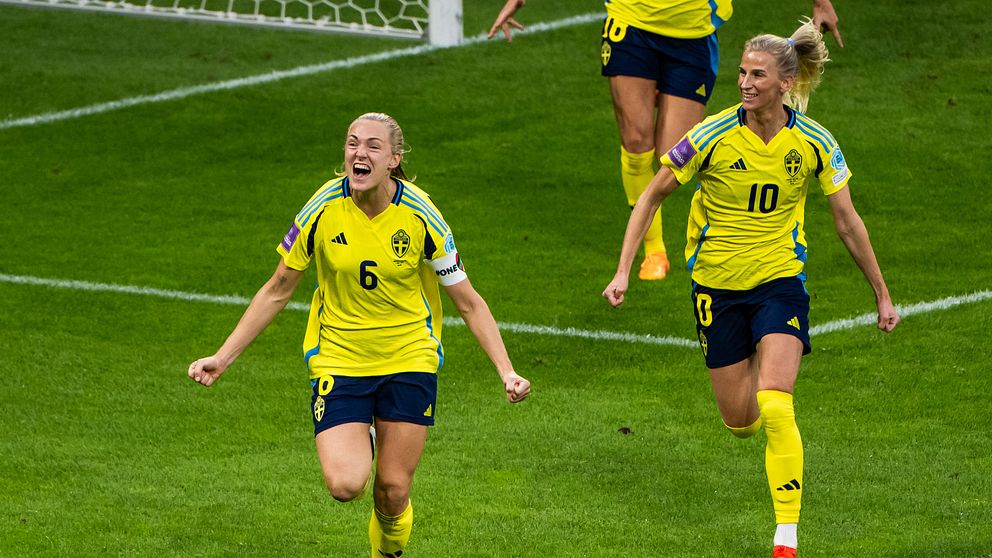 Magdalena Eriksson gjorde 1-0-målet.