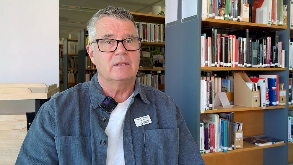 Anders Lindborg på Peder Skrivares bibliotek.