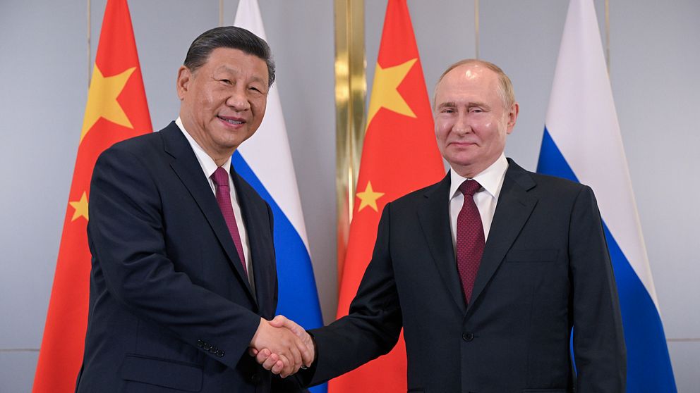 Kinas Xi Jinping och Rysslands Vladimir Putin