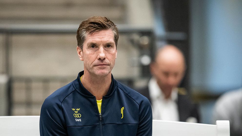 Sveriges Davis Cup-kapten Simon Aspelin