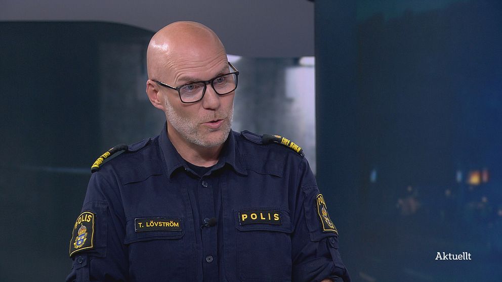 Tobias Lövström, polisområdeschef.